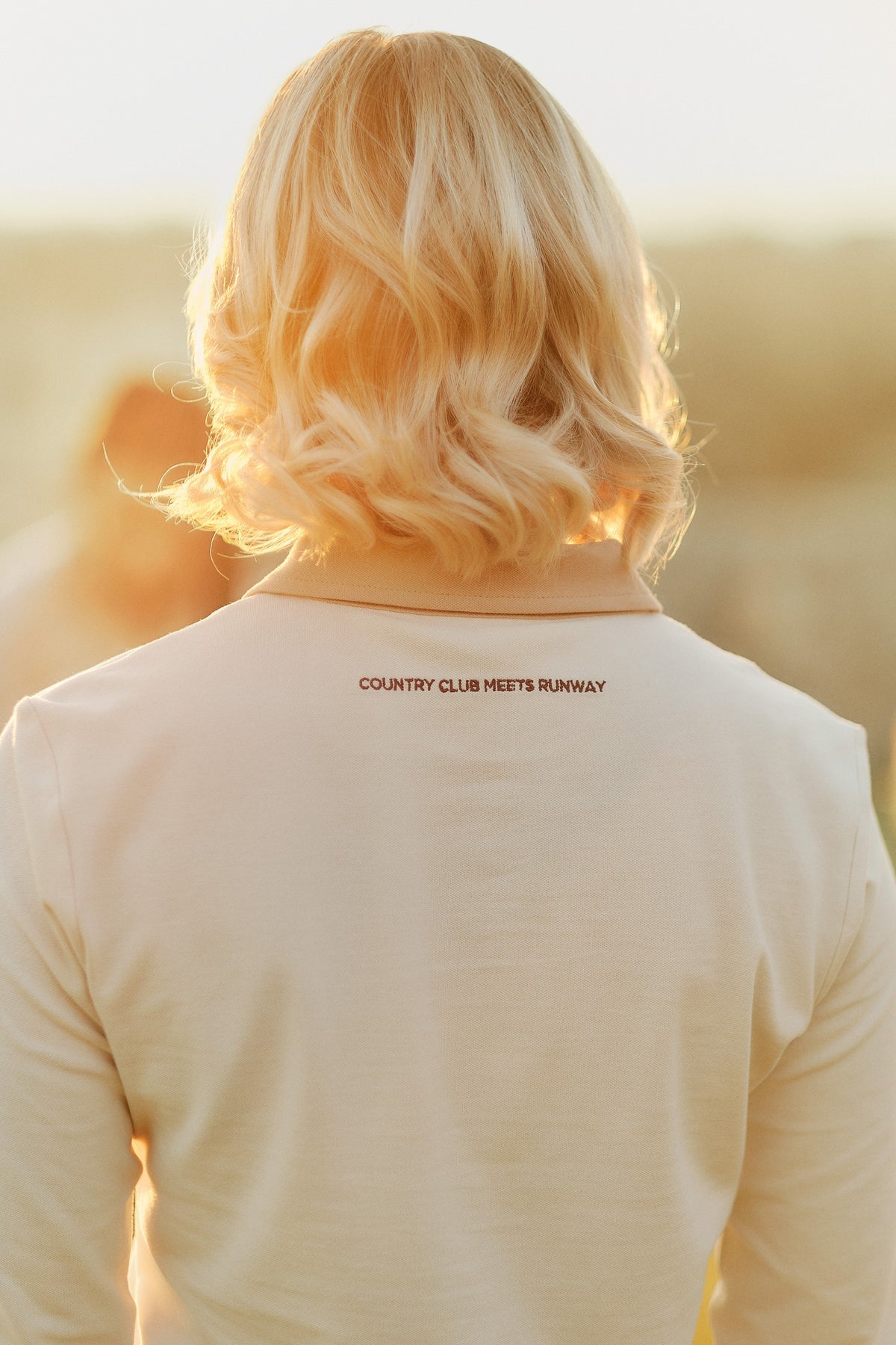 The Golden Tee Polo — Tee Noir campaign shoot, look two