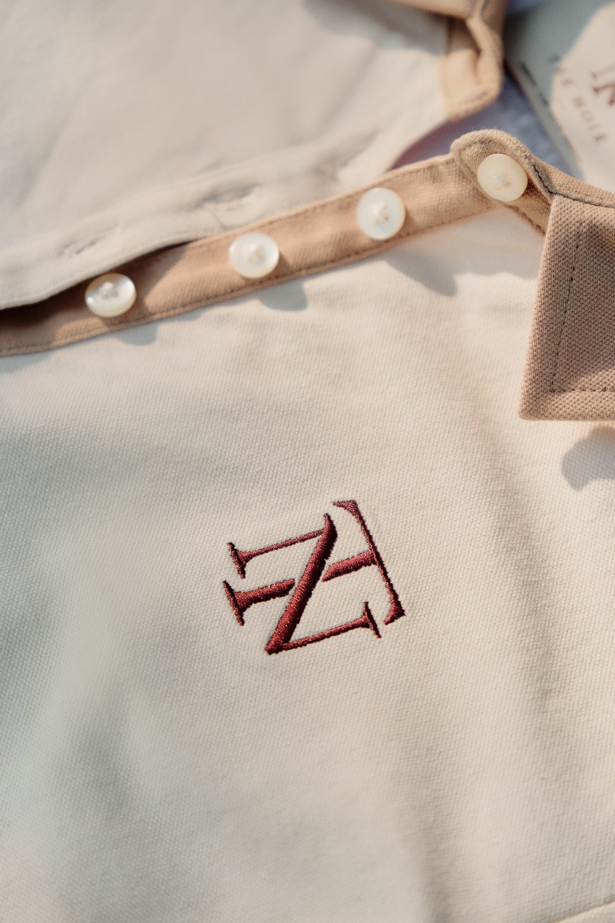 The Golden Tee Polo — Tee Noir campaign shoot, look three